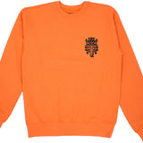 Chrome Hearts Vine Dagger Crewneck Sweatshirt Orange/Black