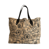 Chrome Hearts Beige & Black Miami Exclusive Stencil Beach Tote Bag - Morely TrendsChrome Hearts Type here:)