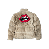 Chrome Hearts Beige Corduroy Chomper Puffer Jacket - Morely TrendsChrome Hearts Type here:)