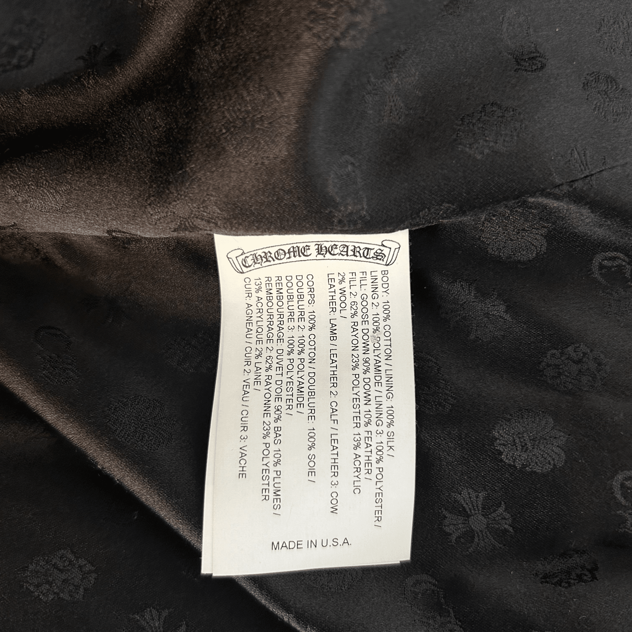 Chrome Hearts Beige Corduroy Chomper Puffer Jacket - Morely TrendsChrome Hearts Type here:)