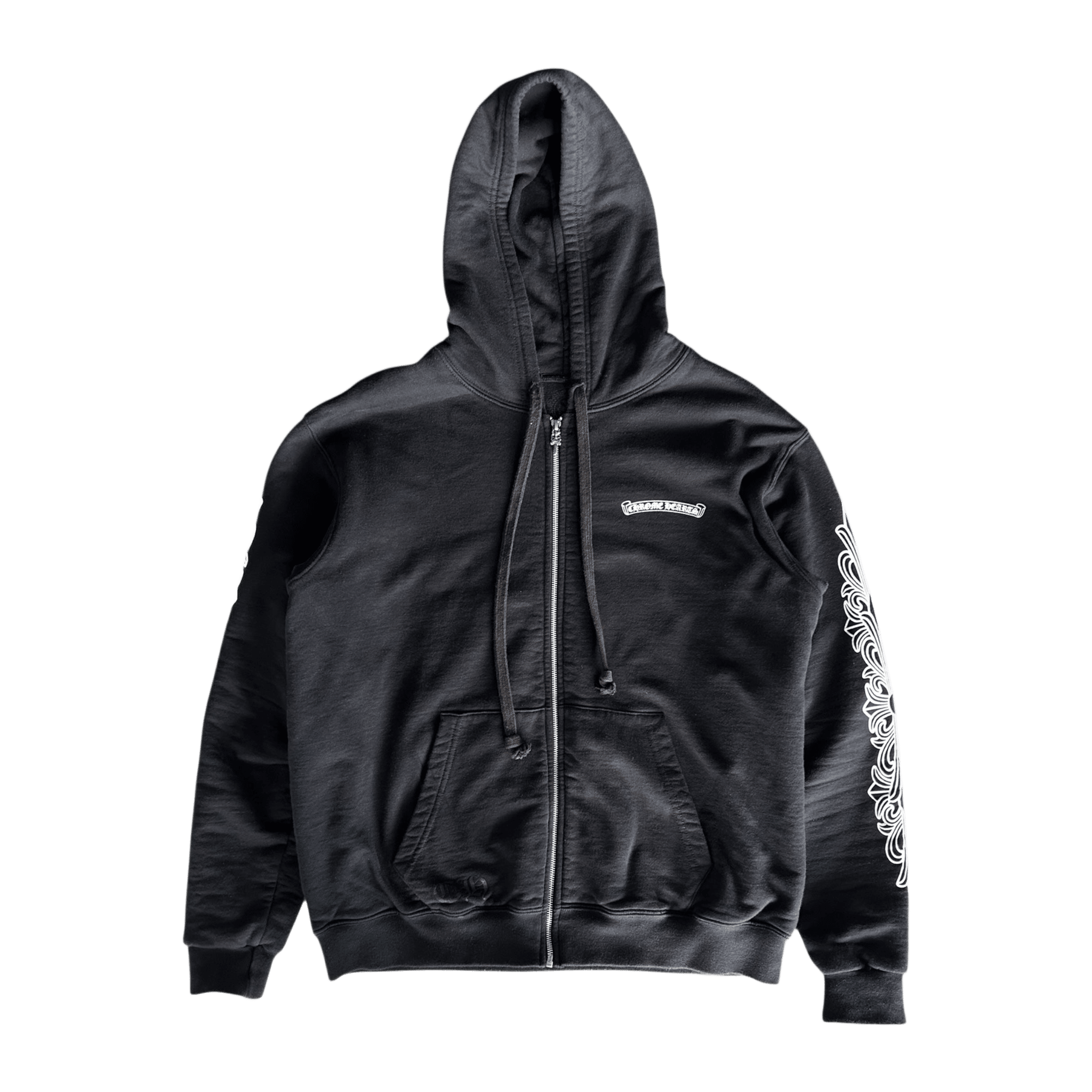 Chrome Hearts Black Aspen Exclusive Horseshoe Thermal Zip Up Hoodie - Morely TrendsChrome Hearts Type here:)