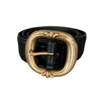 Chrome Hearts Black & Brass Gunslinger Belt - Morely TrendsChrome Hearts Type here:)