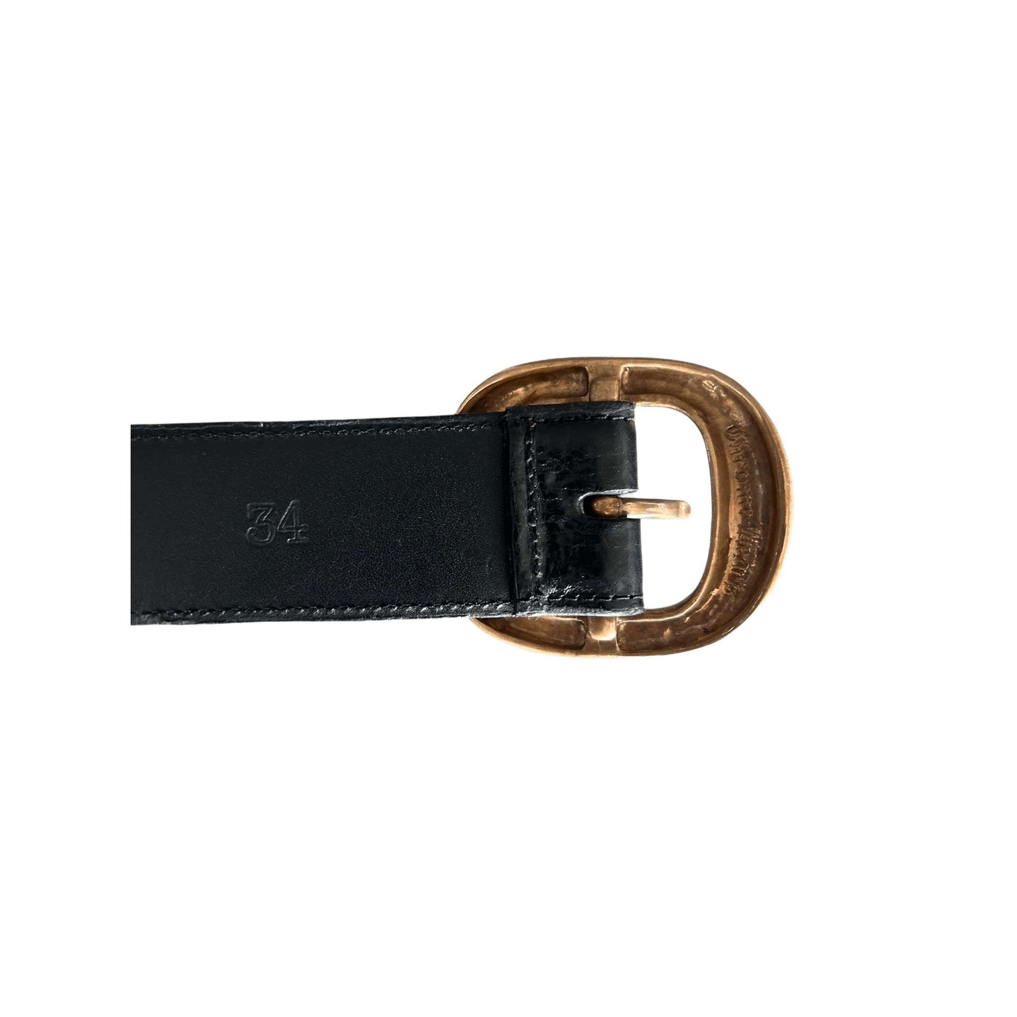 Chrome Hearts Black & Brass Gunslinger Belt - Morely TrendsChrome Hearts Type here:)