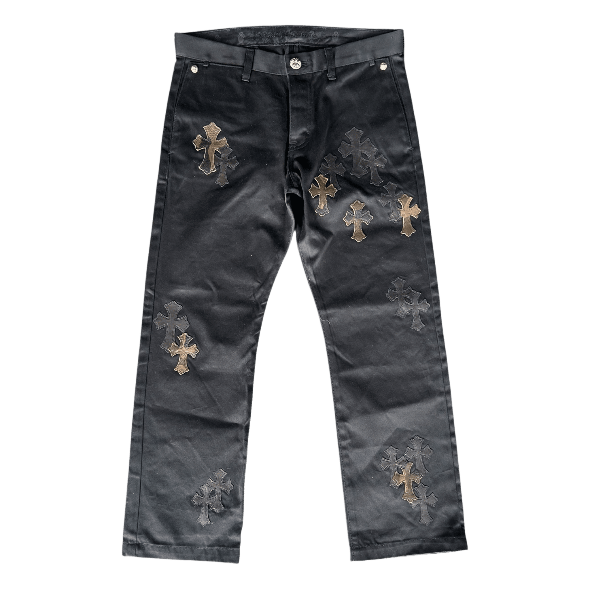 Chrome Hearts Black Camouflage Cross Patch Chino Pants - Morely TrendsChrome Hearts Type here:)