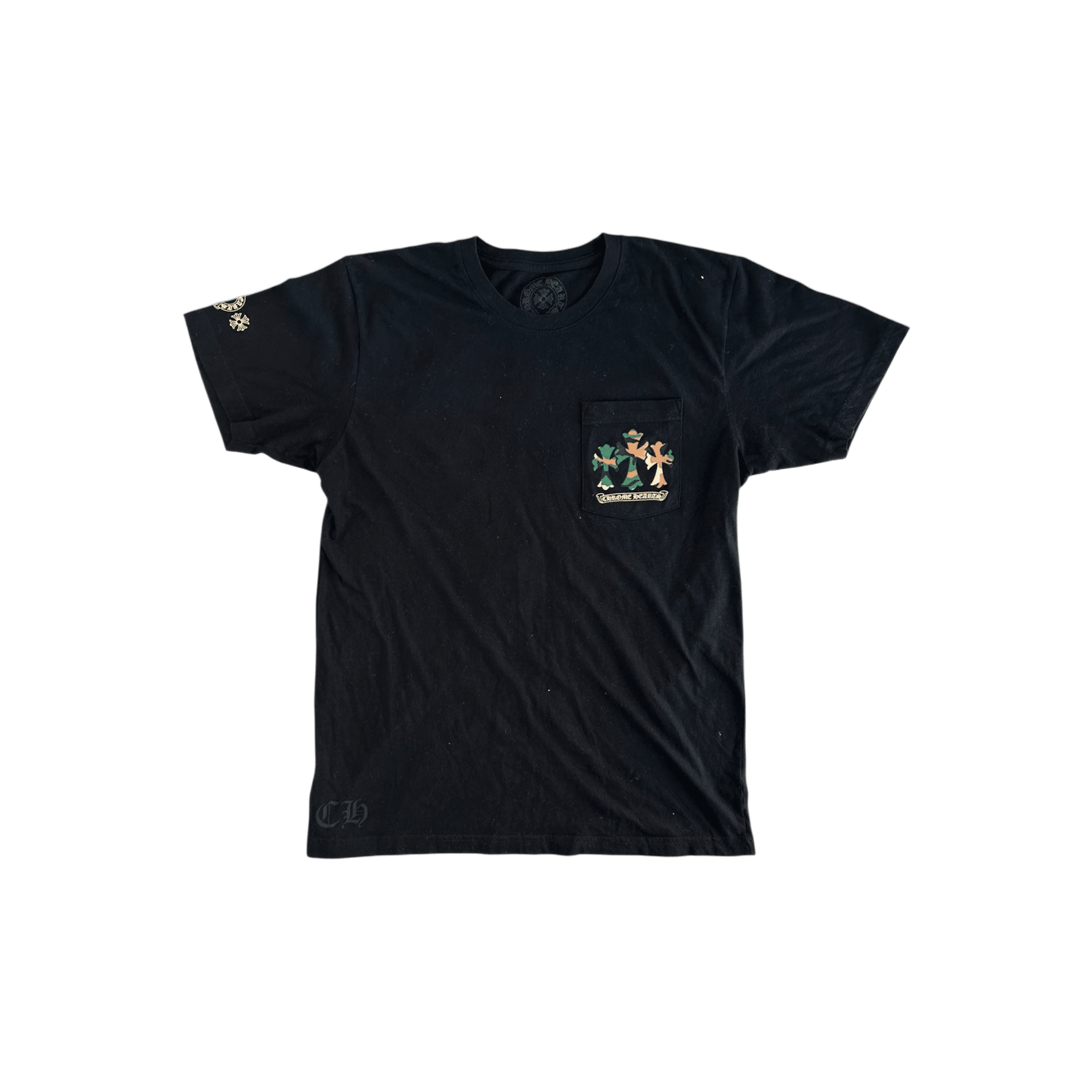 Chrome Hearts Black Camouflage Horseshoe Logo T-Shirt - Morely TrendsChrome Hearts Type here:)