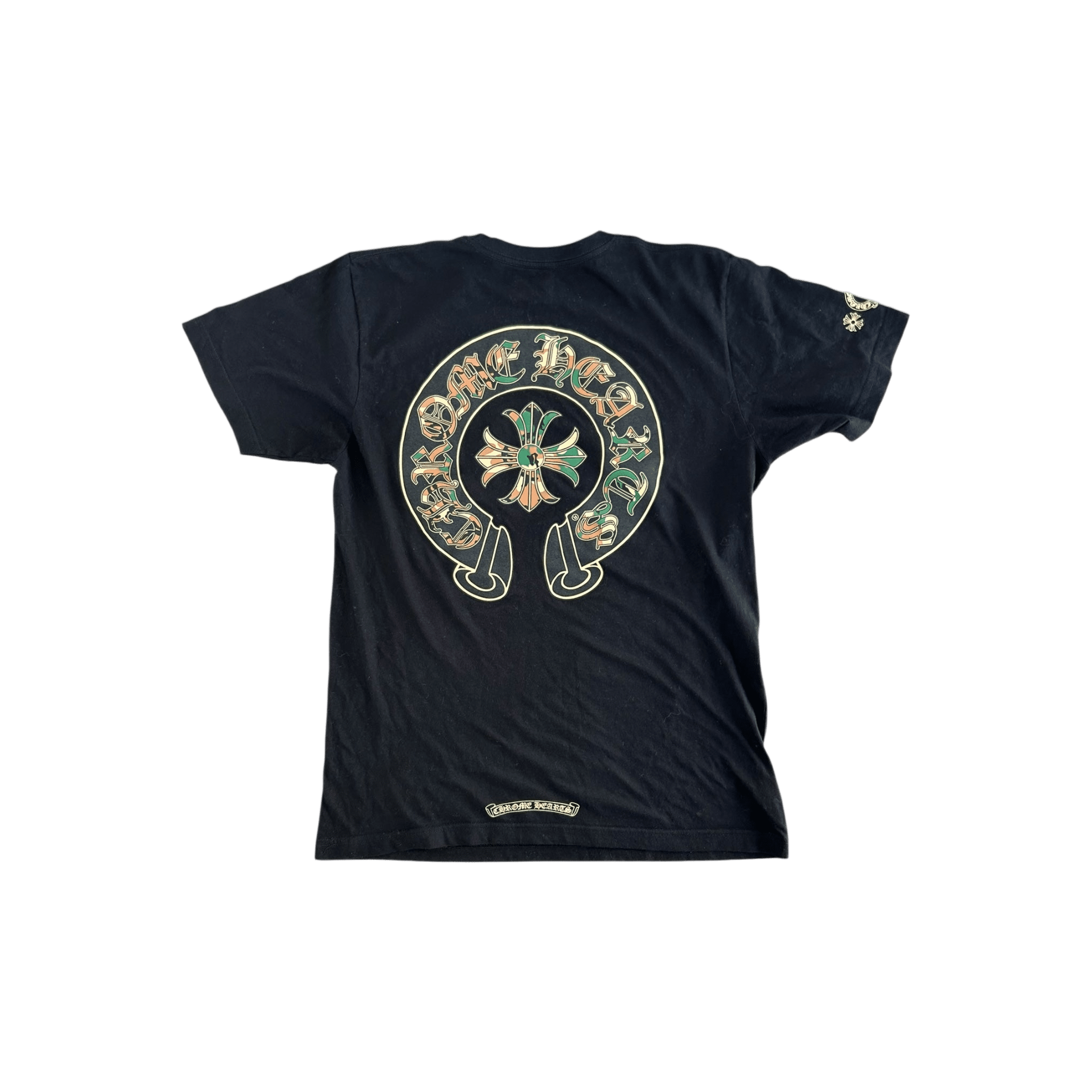 Chrome Hearts Black Camouflage Horseshoe Logo T-Shirt - Morely TrendsChrome Hearts Type here:)