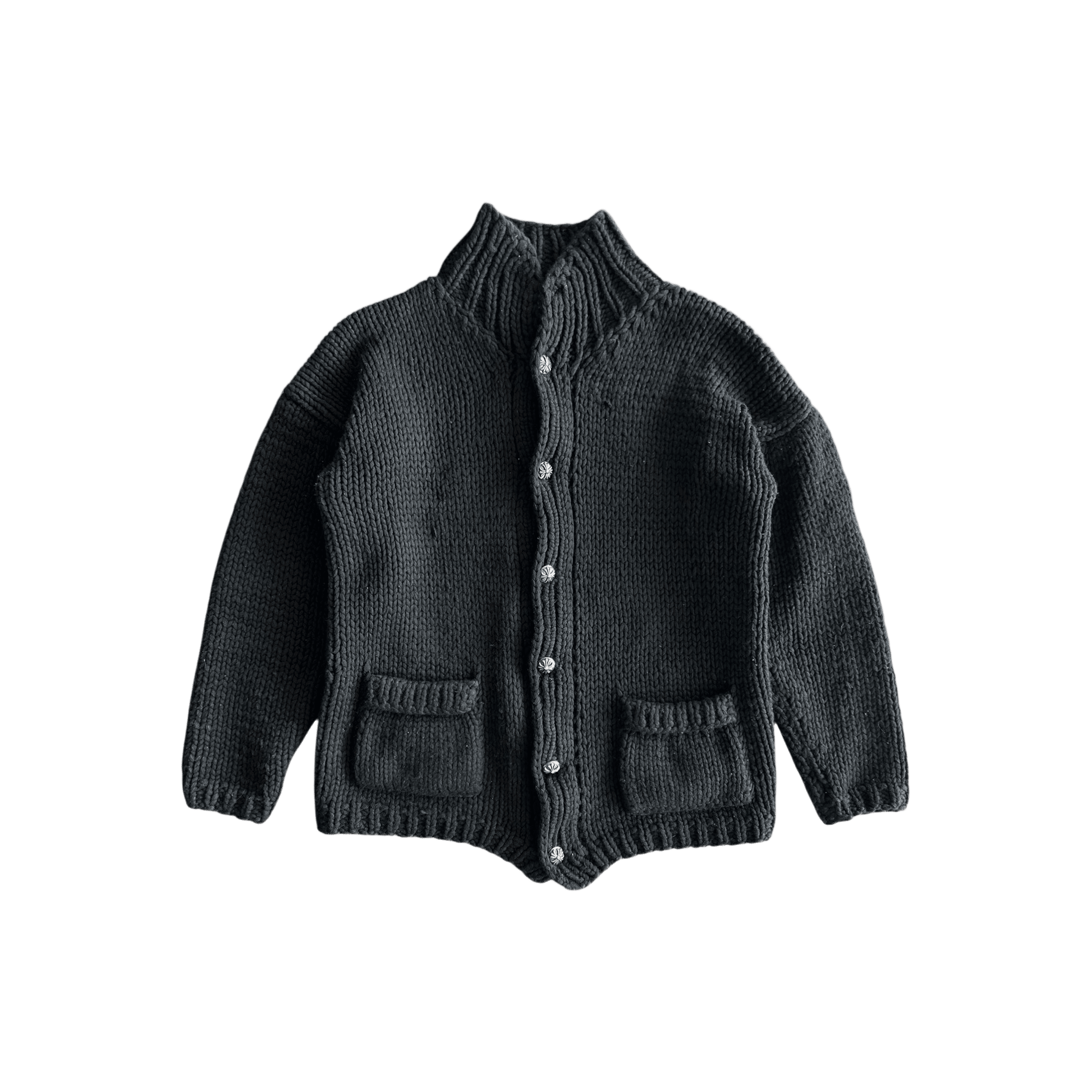 Chrome Hearts Black Knitted Cashmere Cardigan - Morely TrendsChrome Hearts Type here:)