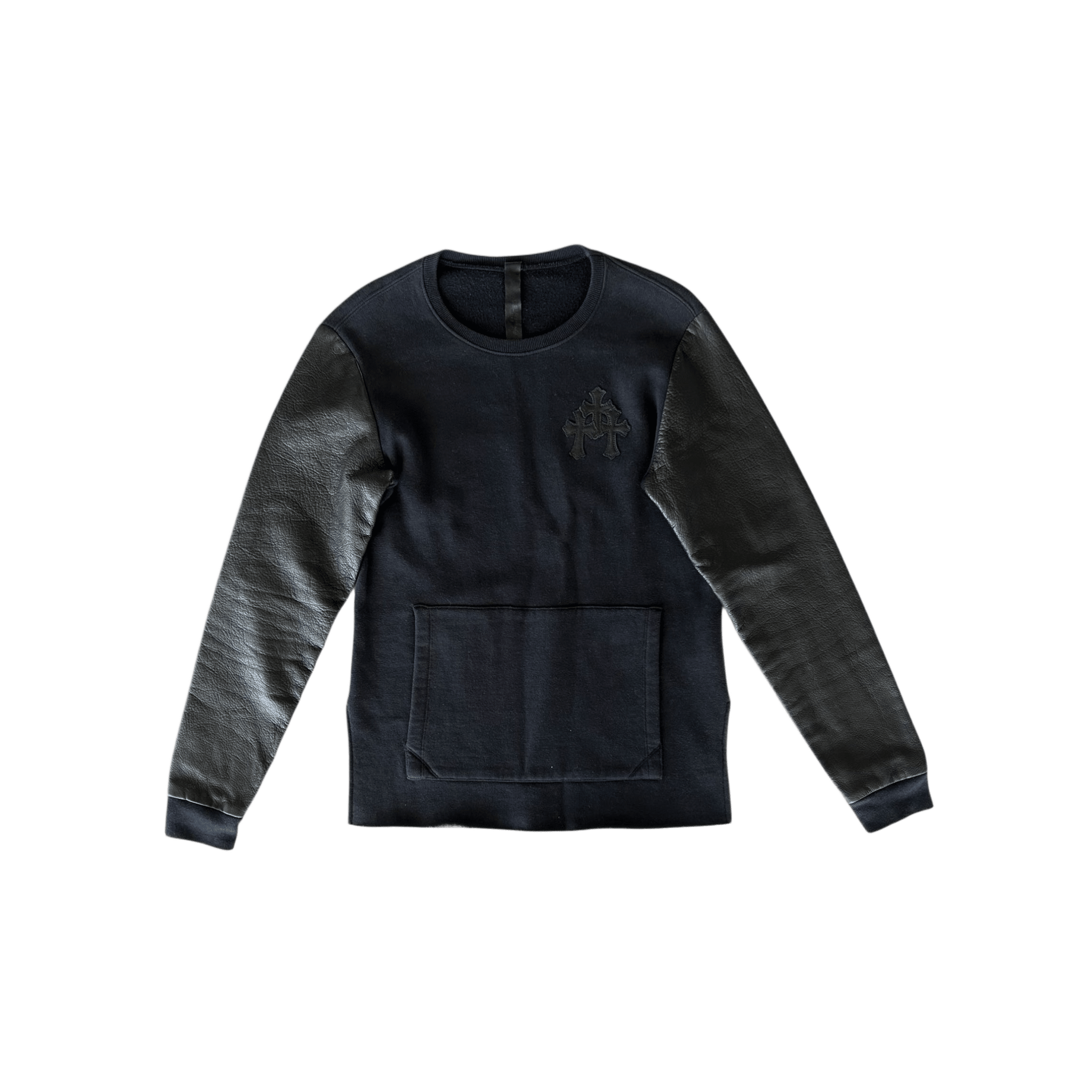 Chrome Hearts Black Leather Triple Cross Sweater - Morely TrendsChrome Hearts Type here:)