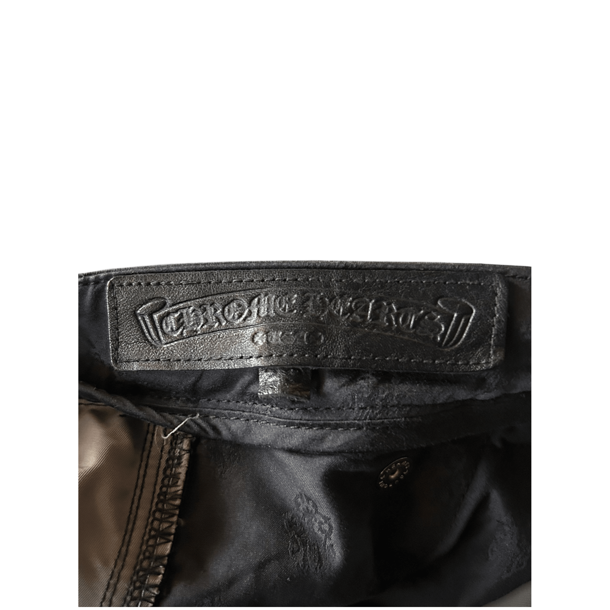 Chrome Hearts Black Nylon & Leather Carpenter Pants - Morely TrendsChrome Hearts Type here:)