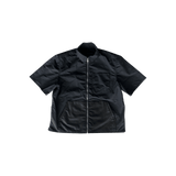 Chrome Hearts Black Nylon & Leather Zip Up Shirt - Morely TrendsChrome Hearts Type here:)