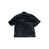 Chrome Hearts Black Nylon & Leather Zip Up Shirt - Morely TrendsChrome Hearts Type here:)