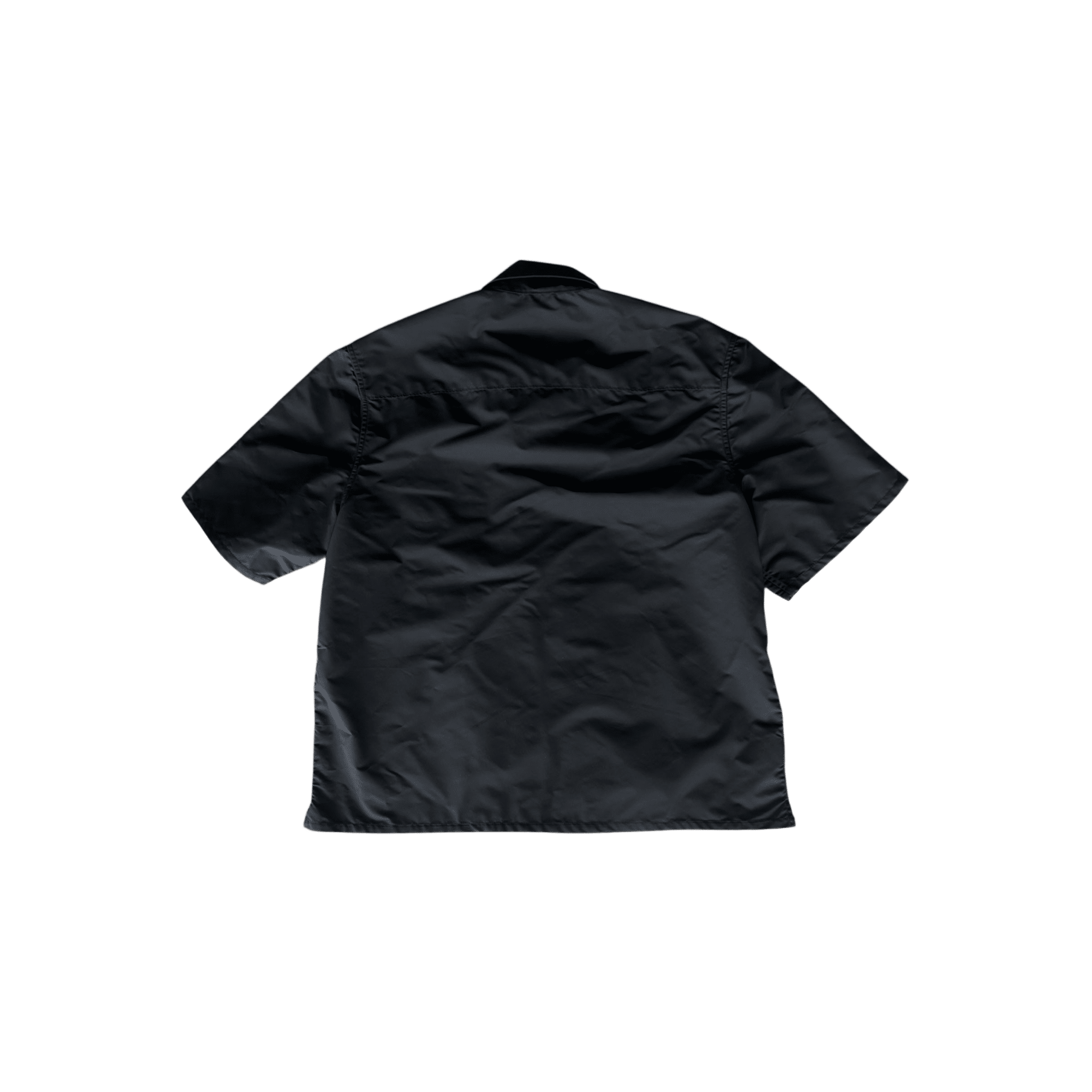 Chrome Hearts Black Nylon & Leather Zip Up Shirt - Morely TrendsChrome Hearts Type here:)