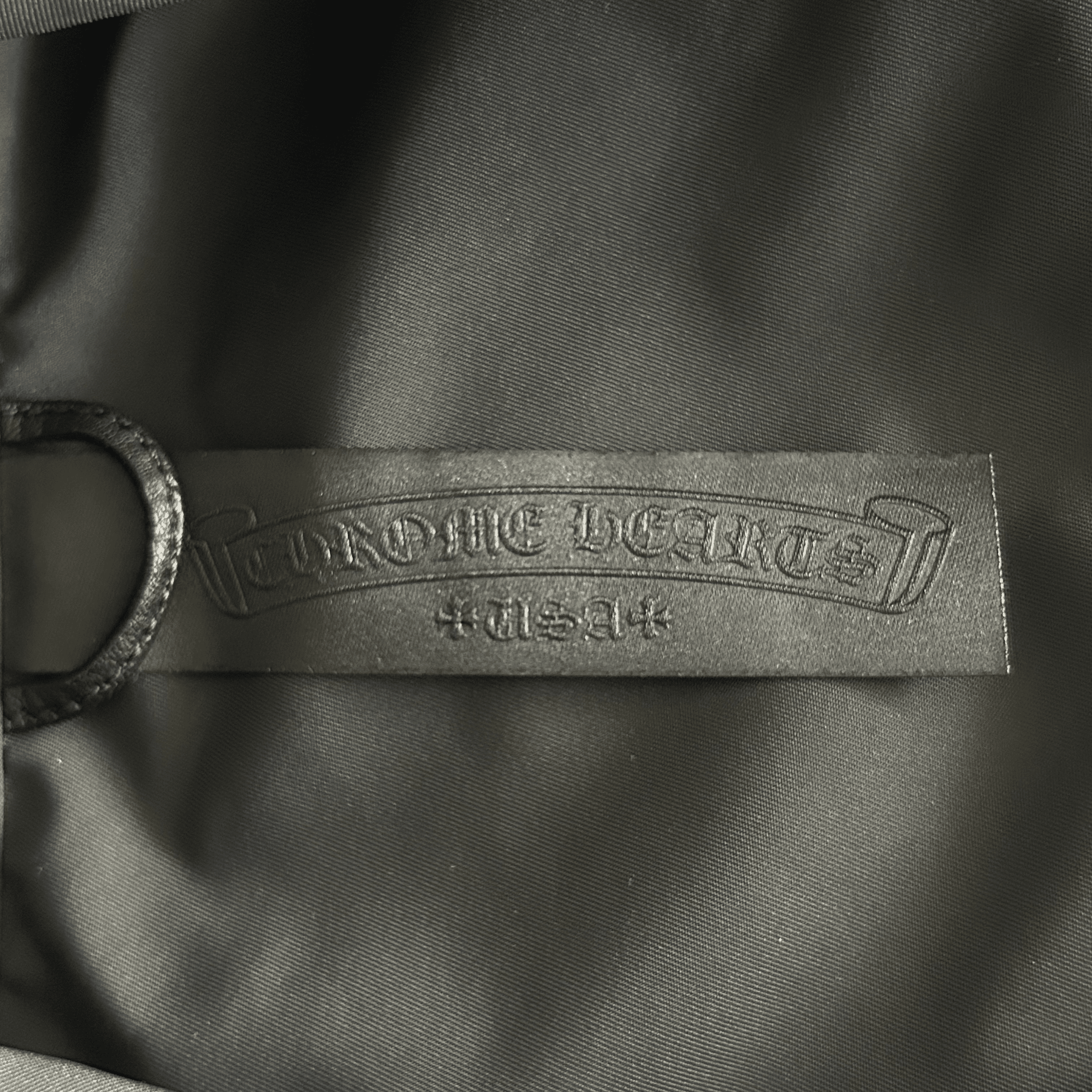 Chrome Hearts Black Nylon & Leather Zip Up Shirt - Morely TrendsChrome Hearts Type here:)