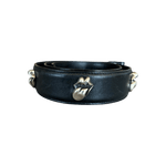 Chrome Hearts Black & Silver Rolling Stones Tongue Belt Strap - Morely TrendsChrome Hearts Type here:)