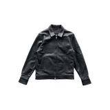 Chrome Hearts Black Triple Cross Patch Leather Jacket - Morely TrendsChrome Hearts Type here:)