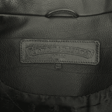 Chrome Hearts Black Triple Cross Patch Leather Jacket - Morely TrendsChrome Hearts Type here:)