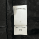 Chrome Hearts Black Triple Cross Patch Leather Jacket - Morely TrendsChrome Hearts Type here:)