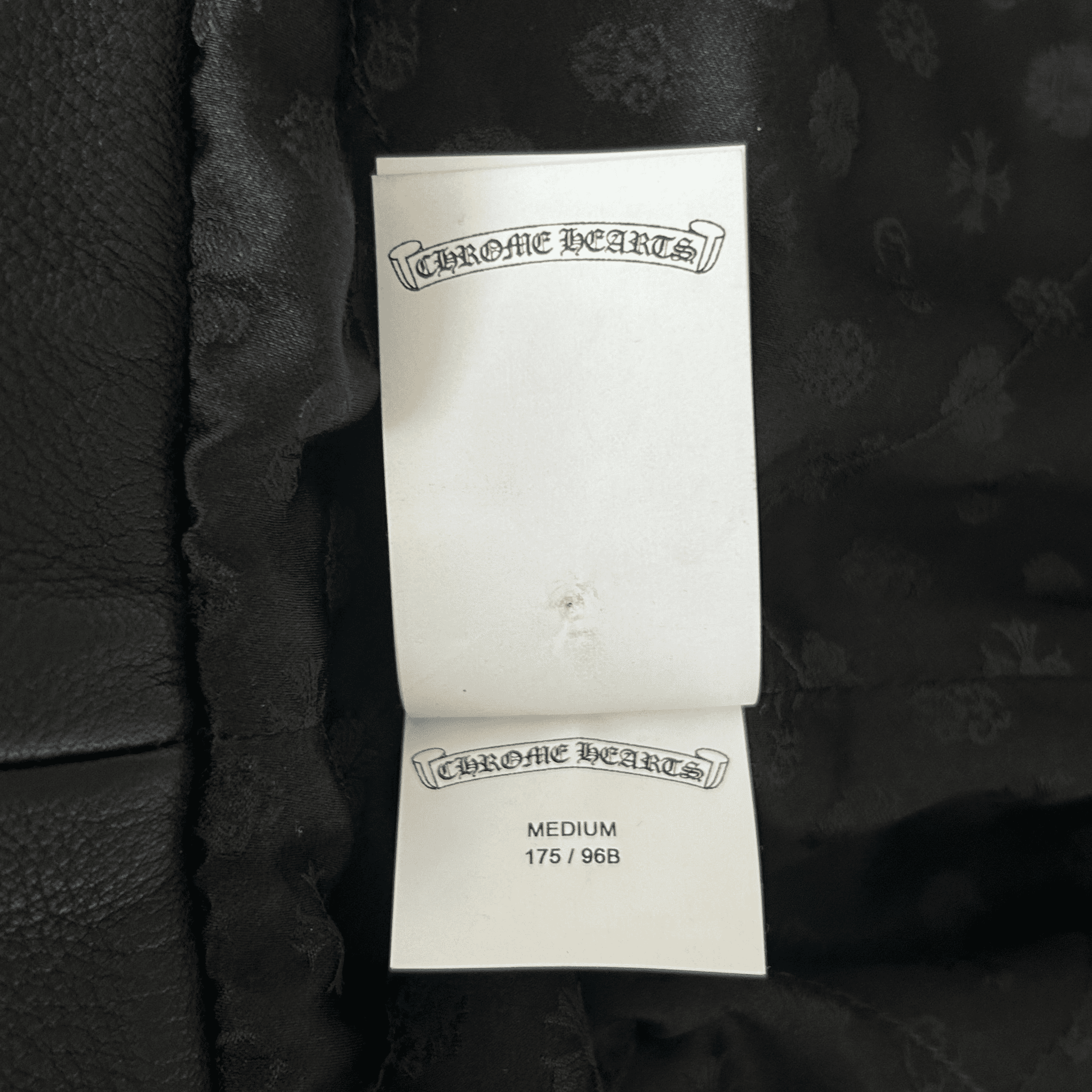 Chrome Hearts Black Triple Cross Patch Leather Jacket - Morely TrendsChrome Hearts Type here:)