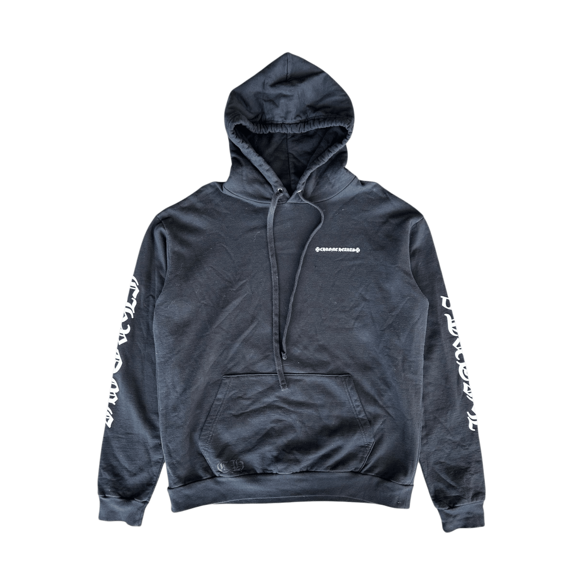 Chrome Hearts Black & White Cemetery Cross Logo Hoodie - Morely TrendsChrome Hearts Type here:)