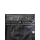 Chrome Hearts Black & White Cross Patch Carpenter Pants - Morely TrendsChrome Hearts Type here:)