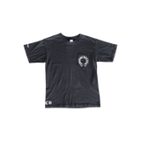 Chrome Hearts Black & White Horseshoe Cross Logo T-Shirt - Morely TrendsChrome Hearts Type here:)