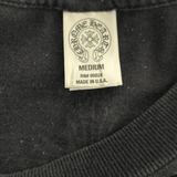 Chrome Hearts Black & White Horseshoe Cross Logo T-Shirt - Morely TrendsChrome Hearts Type here:)