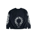 Chrome Hearts Black & White Horseshoe Logo Sweater - Morely TrendsChrome Hearts Type here:)