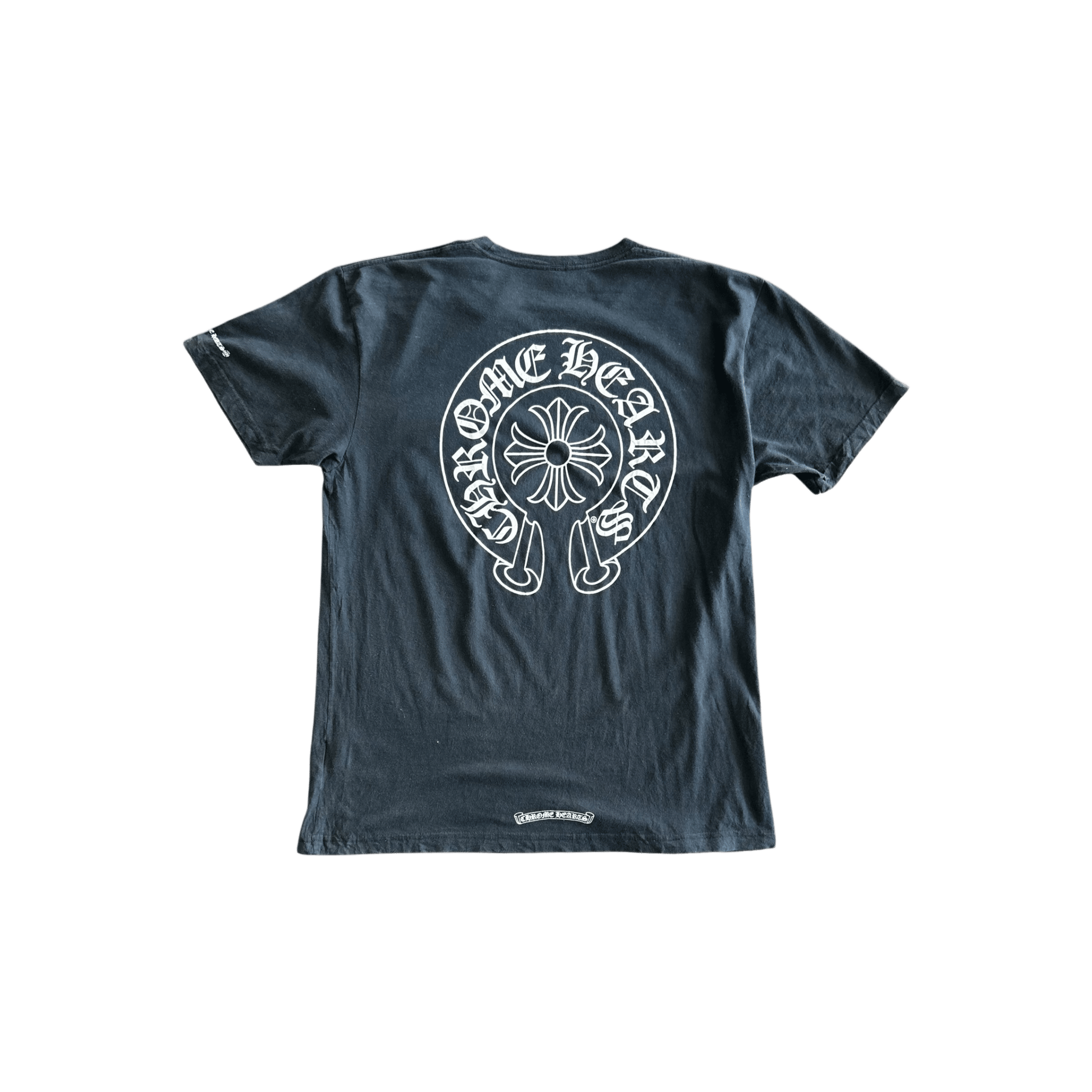 Chrome Hearts Black & White Horseshoe Logo T-Shirt - Morely TrendsChrome Hearts Type here:)