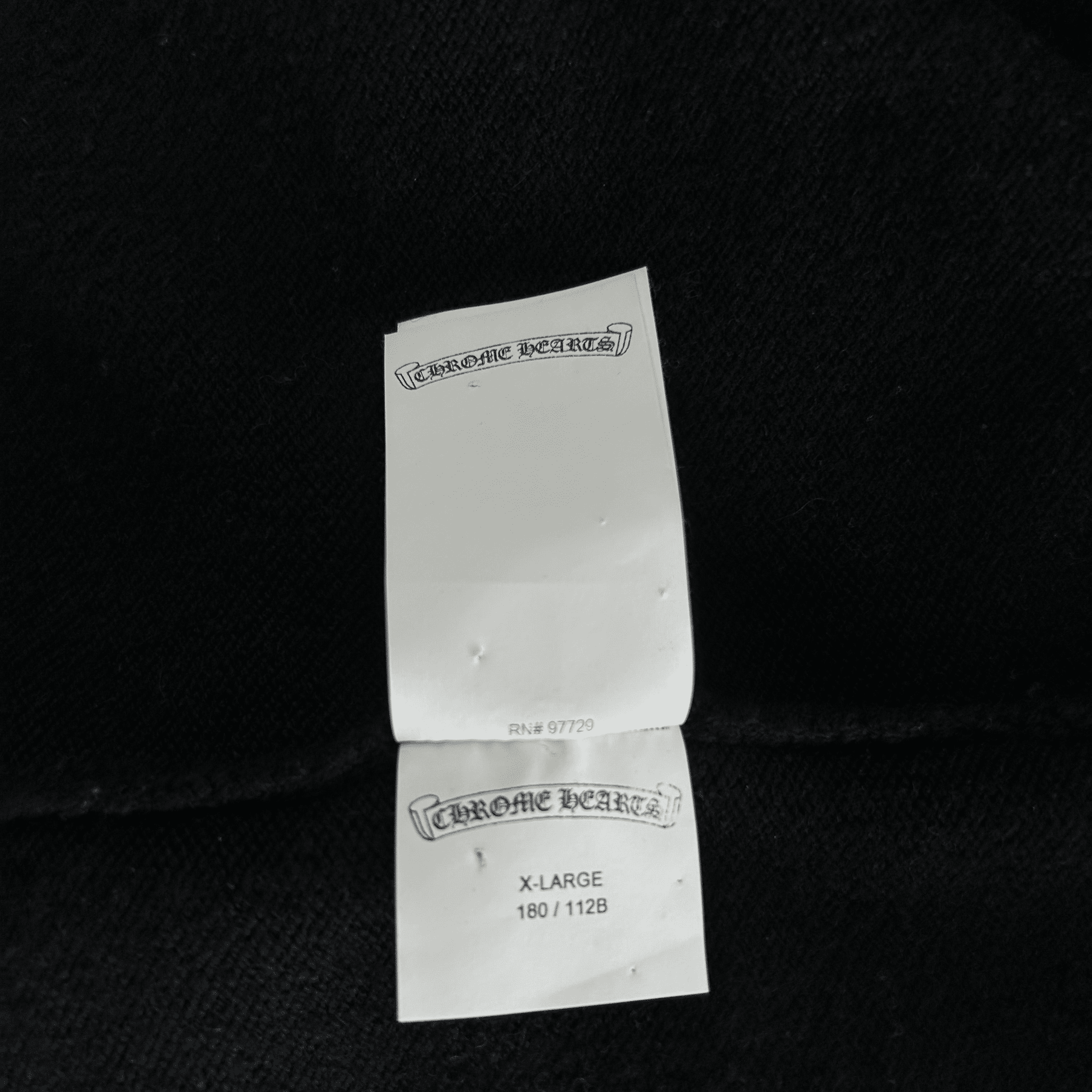 Chrome Hearts Black & White Leather Triple Cross Patch Cashmere Zip Up Hoodie - Morely TrendsChrome Hearts Type here:)