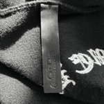 Chrome Hearts Black & White Leather Triple Cross Patch Cashmere Zip Up Hoodie - Morely TrendsChrome Hearts Type here:)