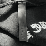 Chrome Hearts Black & White Leather Triple Cross Patch Cashmere Zip Up Hoodie - Morely TrendsChrome Hearts Type here:)