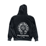 Chrome Hearts Black & White Los Angeles Horseshoe Logo Zip Up Hoodie - Morely TrendsChrome Hearts Type here:)