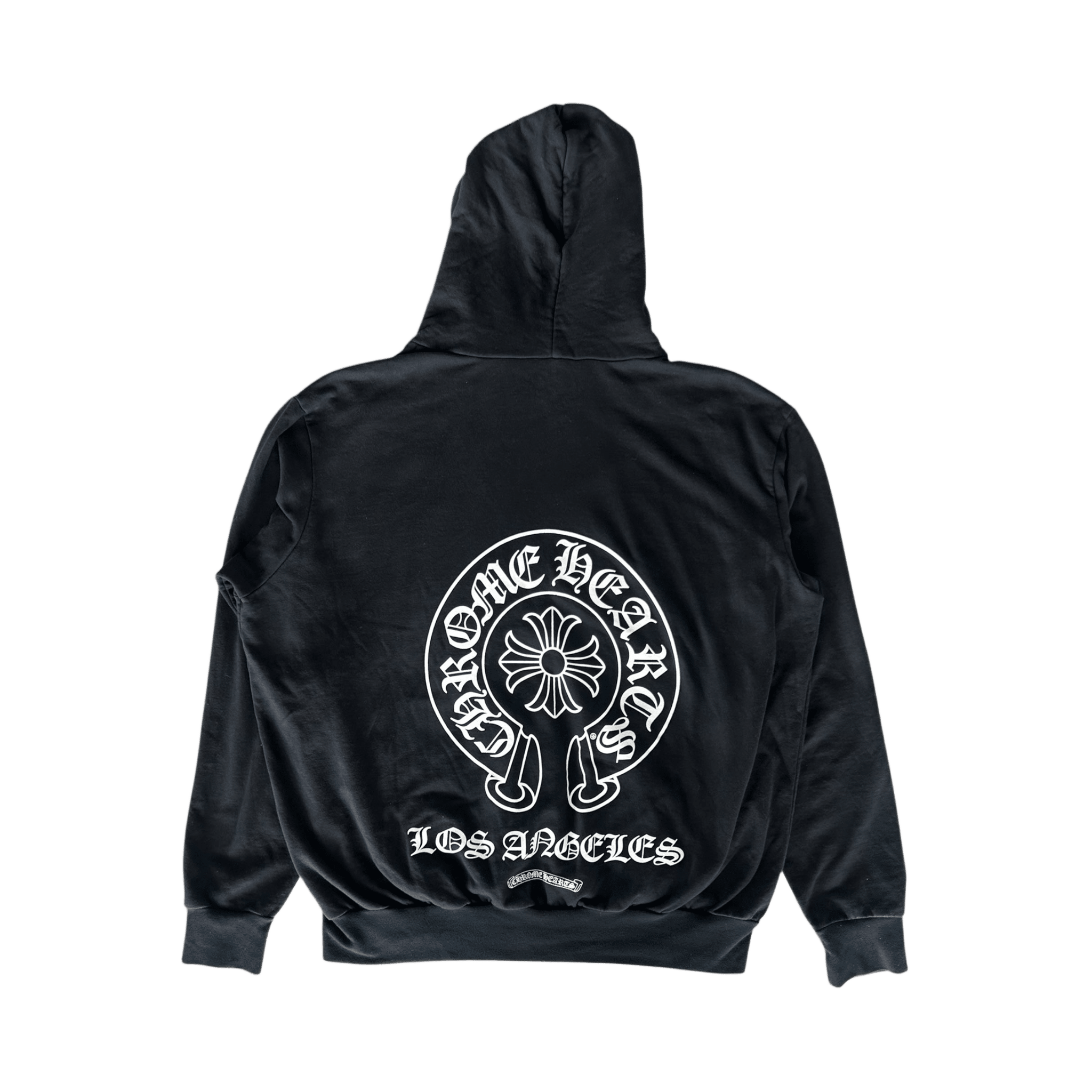 Chrome Hearts Black & White Los Angeles Horseshoe Logo Zip Up Hoodie - Morely TrendsChrome Hearts Type here:)