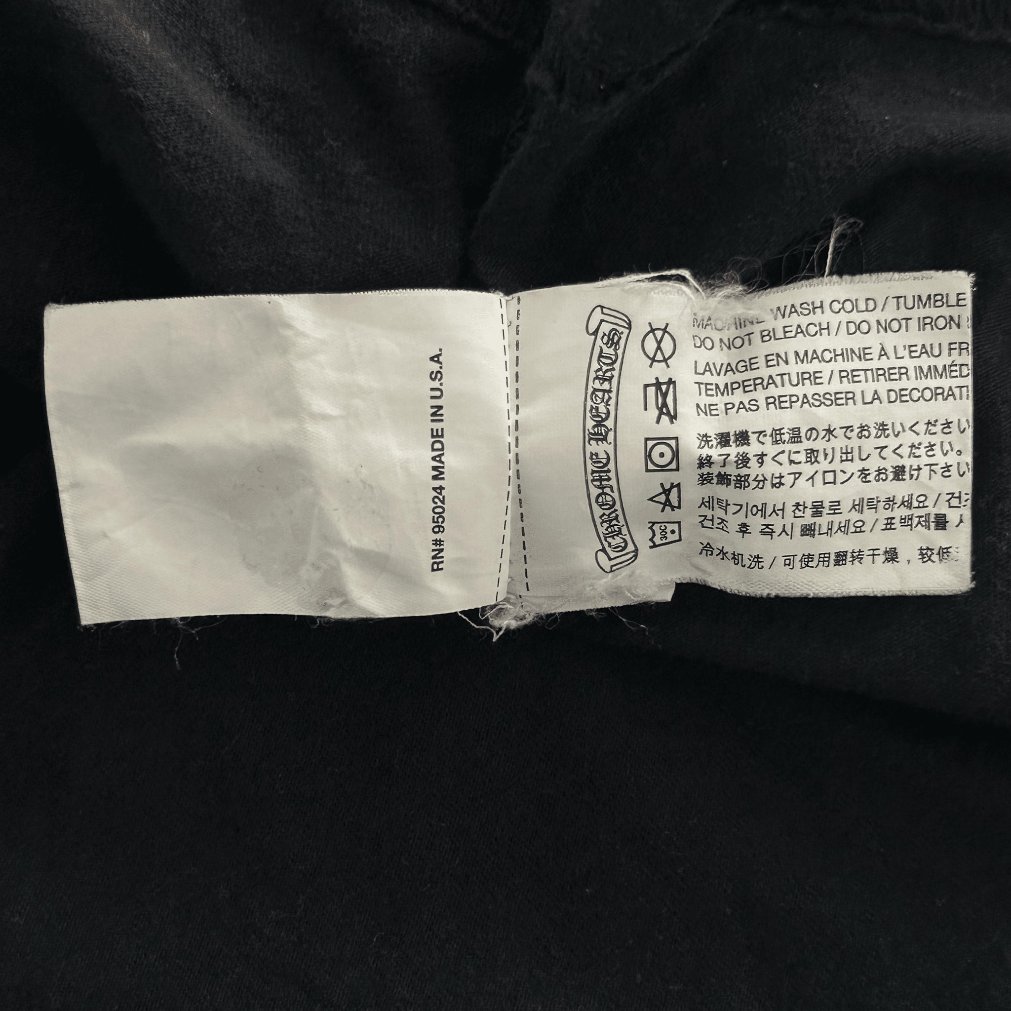 Chrome Hearts Black & White Malibu Cross Logo T-Shirt - Morely TrendsChrome Hearts Type here:)