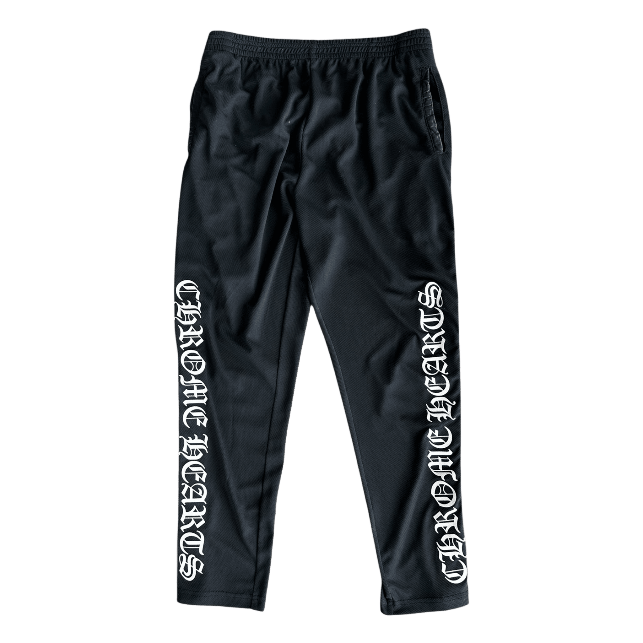 Chrome Hearts Black & White Snap Button Tearaway Track Pants - Morely TrendsChrome Hearts Type here:)