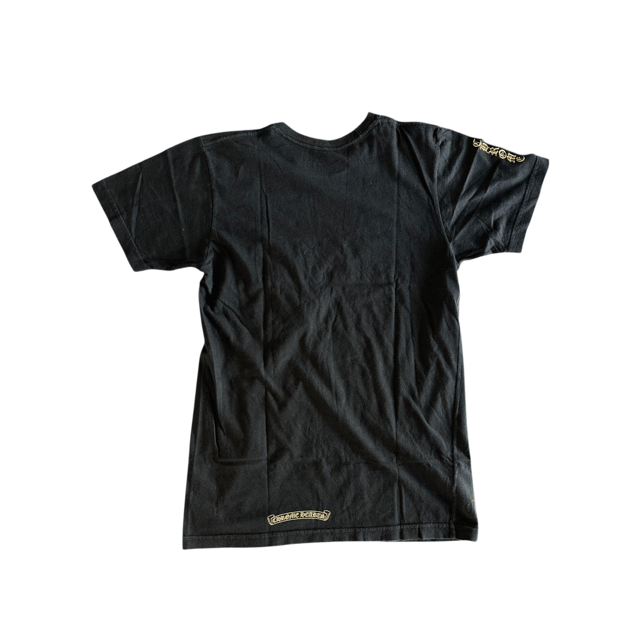 Chrome Hearts Black & Yellow Dagger Logo T-Shirt - Morely TrendsChrome Hearts Type here:)