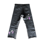 Chrome Hearts Black, Zebra & Purple Cross Patch Jeans - Morely TrendsChrome Hearts Type here:)