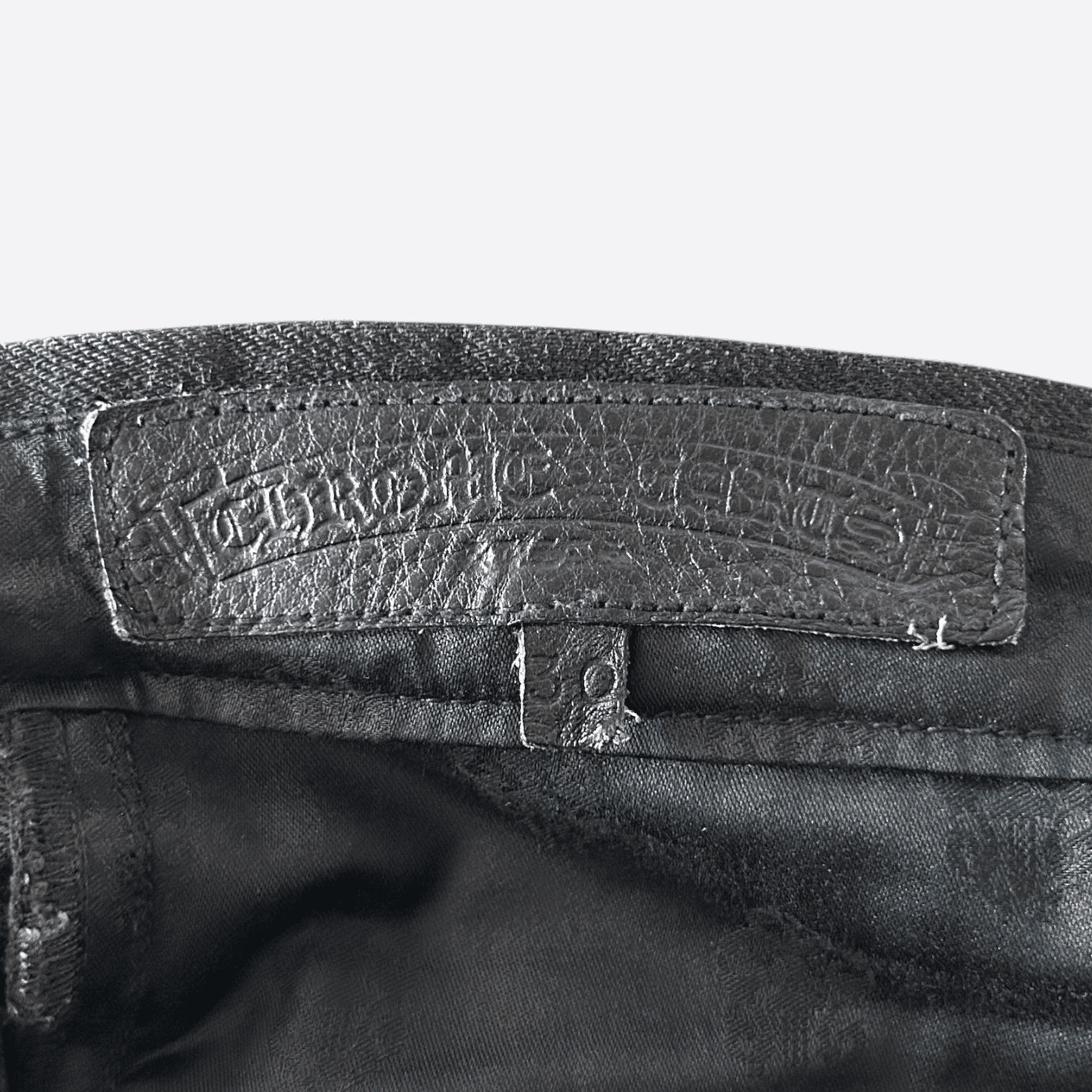 Chrome Hearts Black, Zebra & Purple Cross Patch Jeans - Morely TrendsChrome Hearts Type here:)