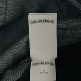 Chrome Hearts Blue & Black Cross Patch Denim Shorts - Morely TrendsChrome Hearts Type here:)