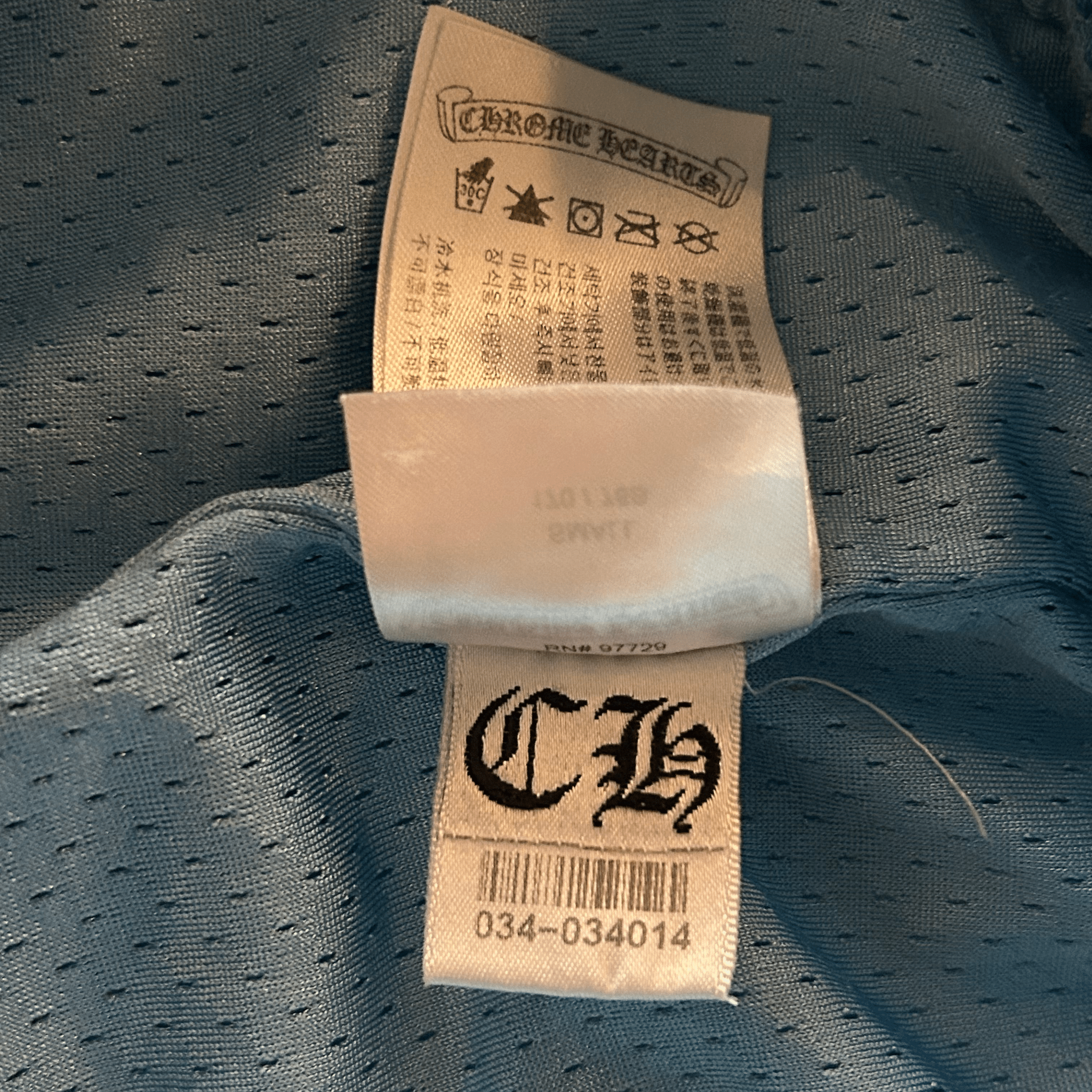 Chrome Hearts Blue & White Logo Mesh Shorts - Morely TrendsChrome Hearts Type here:)