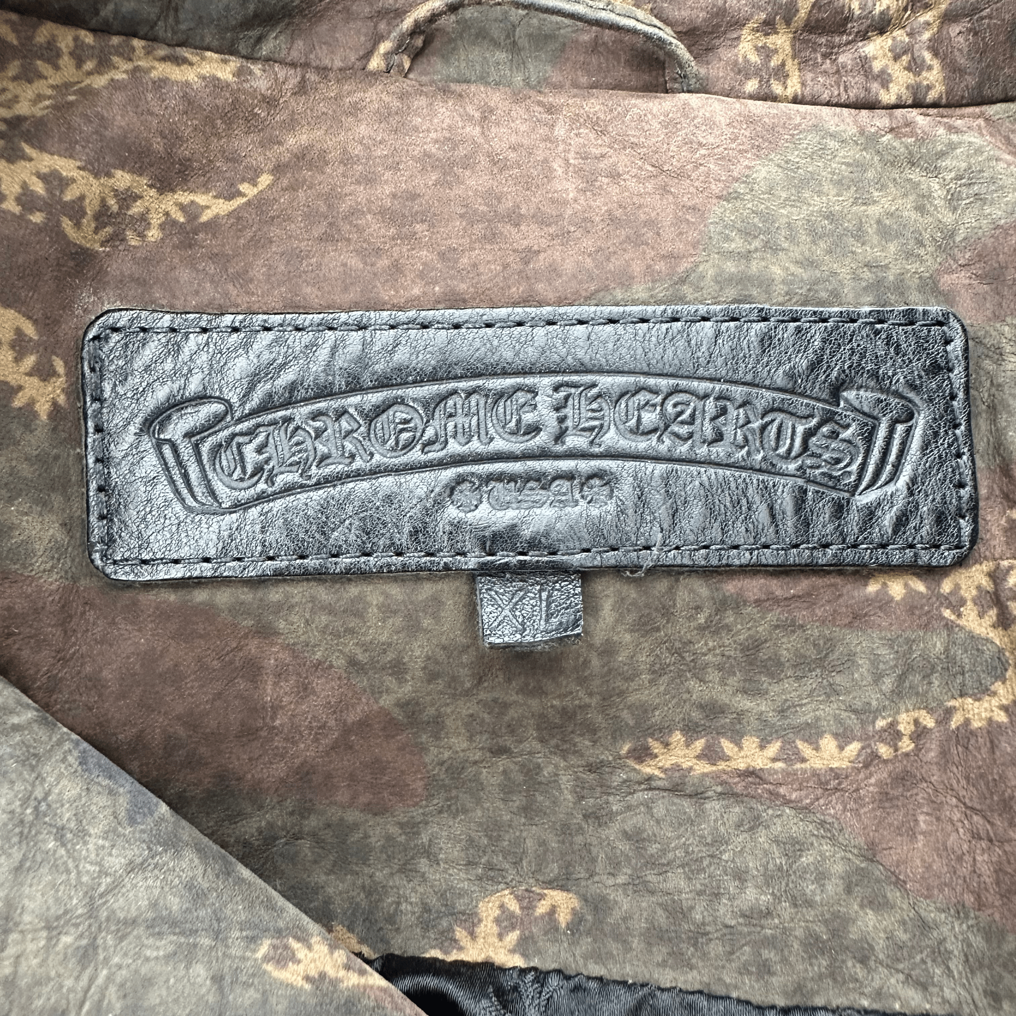 Chrome Hearts Camouflage Cross Jacquard Leather Vest - Morely TrendsChrome Hearts Type here:)