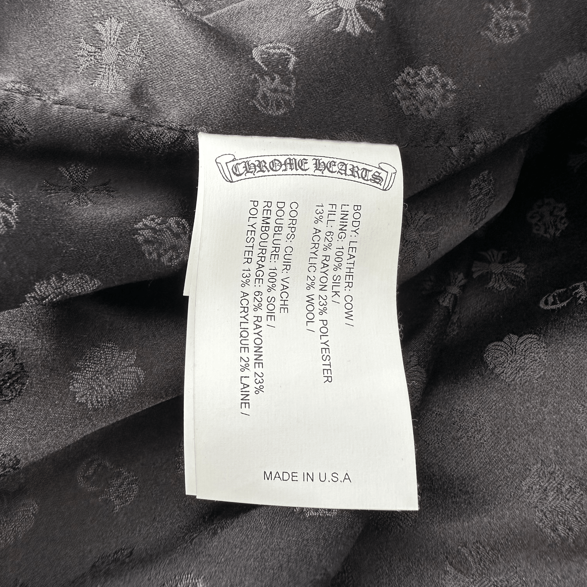 Chrome Hearts Camouflage Cross Jacquard Leather Vest - Morely TrendsChrome Hearts Type here:)