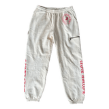 Chrome Hearts Drake Cream & Pink Certified Chrome Cross Logo Sweatpants - Morely TrendsChrome Hearts Type here:)