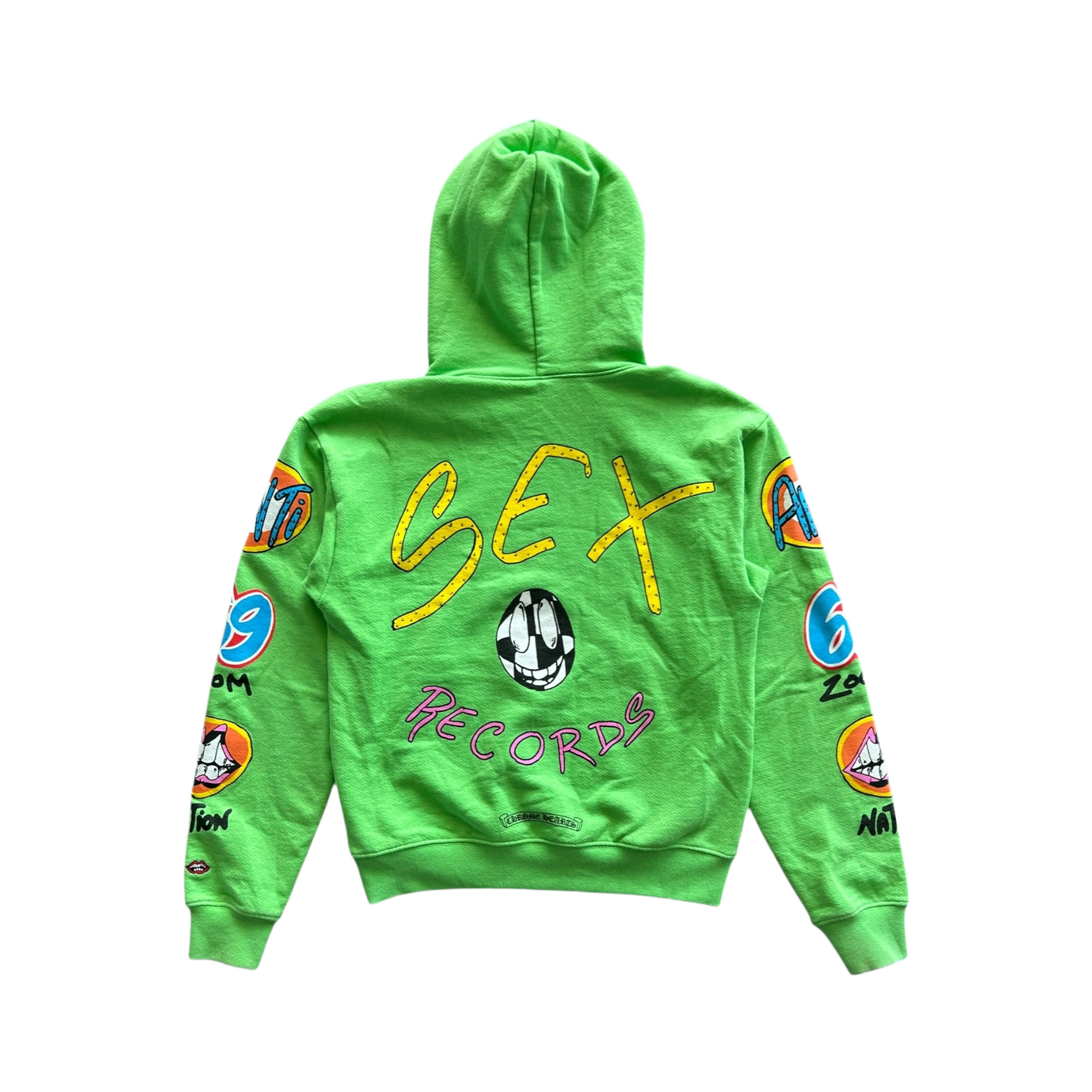 Chrome Hearts Green Sex Records Logo Hoodie - Morely TrendsChrome Hearts Type here:)