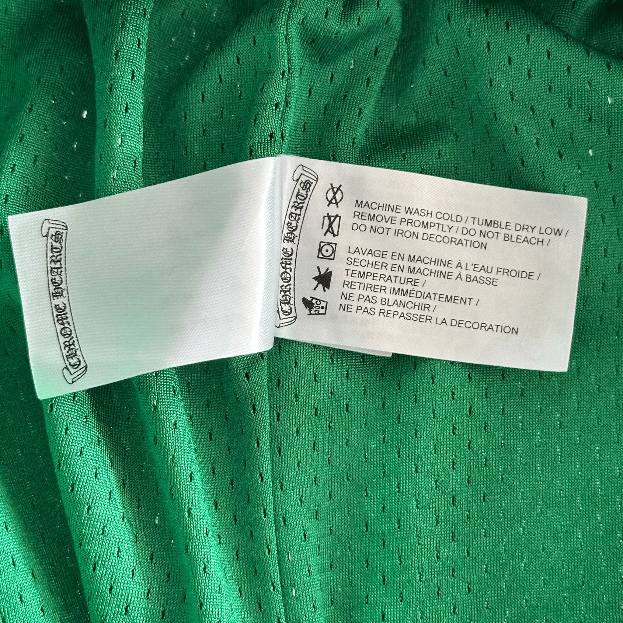 Chrome Hearts Green & Yellow Logo Mesh Shorts - Morely TrendsChrome Hearts Type here:)