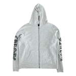 Chrome Hearts Grey & Black Embroidered Cashmere Zip Up Hoodie - Morely TrendsChrome Hearts Type here:)