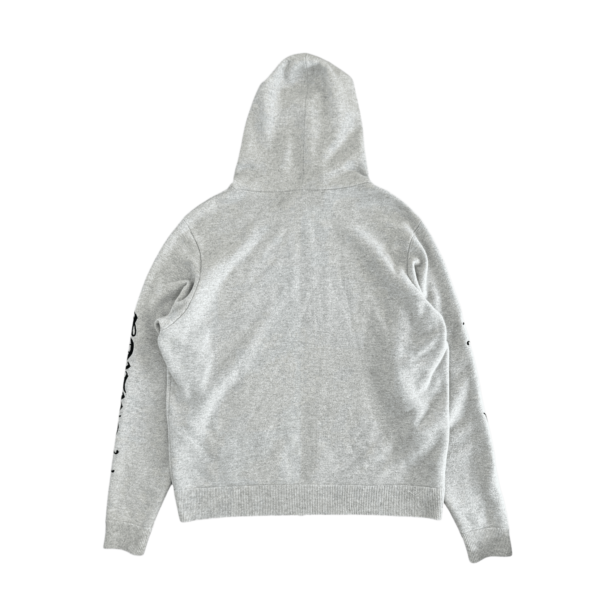 Chrome Hearts Grey & Black Embroidered Cashmere Zip Up Hoodie - Morely TrendsChrome Hearts Type here:)