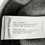 Chrome Hearts Grey & Black Leather CH Logo Wool Hat - Morely TrendsChrome Hearts Type here:)