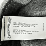 Chrome Hearts Grey & Black Leather CH Logo Wool Hat - Morely TrendsChrome Hearts Type here:)