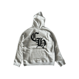 Chrome Hearts Grey & Black Triple Cross CH Logo Embroidered Hoodie - Morely TrendsChrome Hearts Type here:)